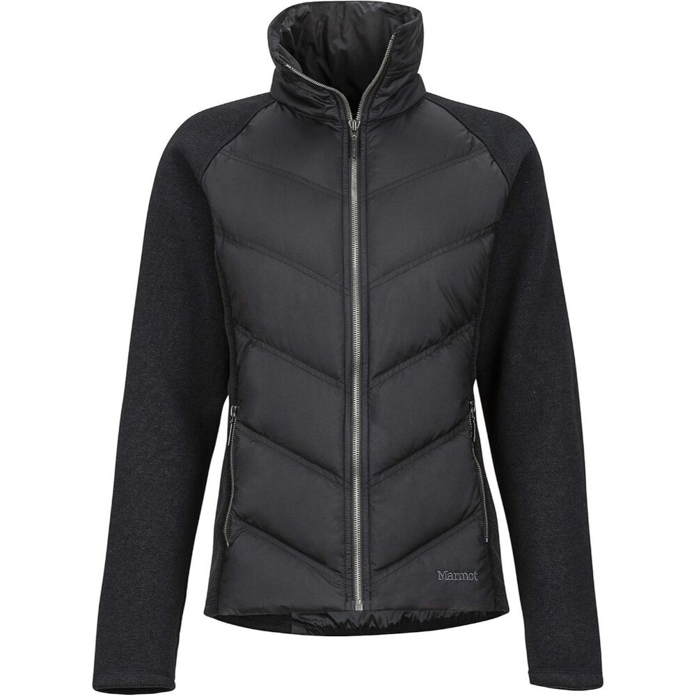 Marmot Women's Ithaca Hybrid Jacket Small Duck Down 700 Fill Black Puffer